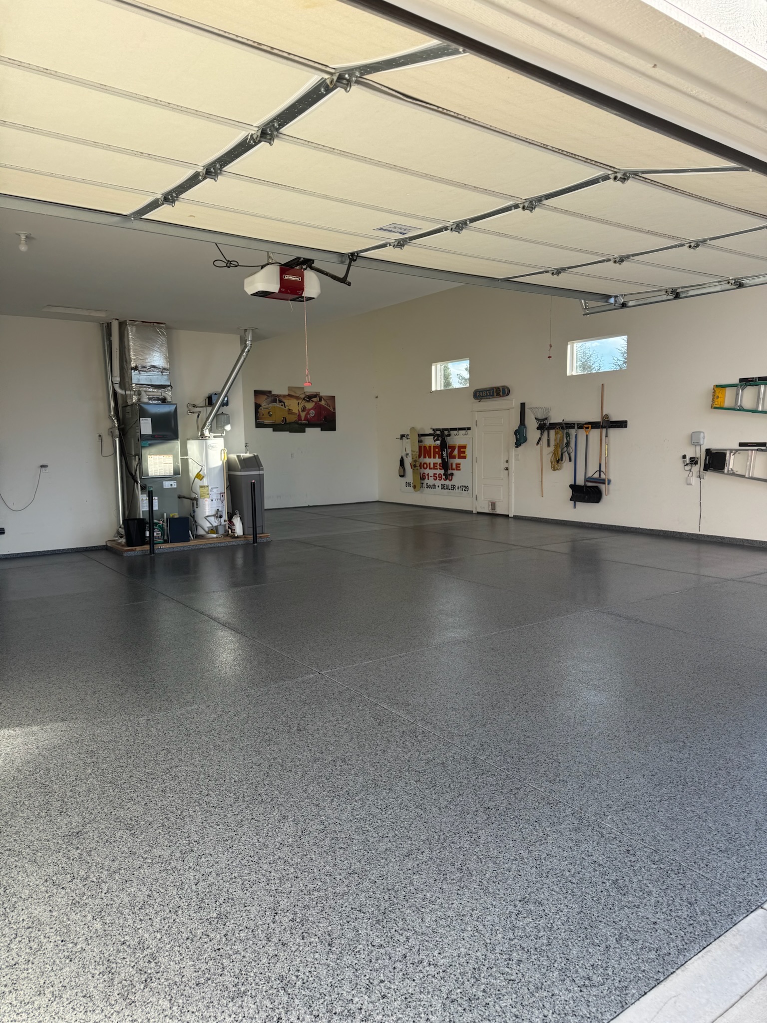 Garage floor project, Nampa ID